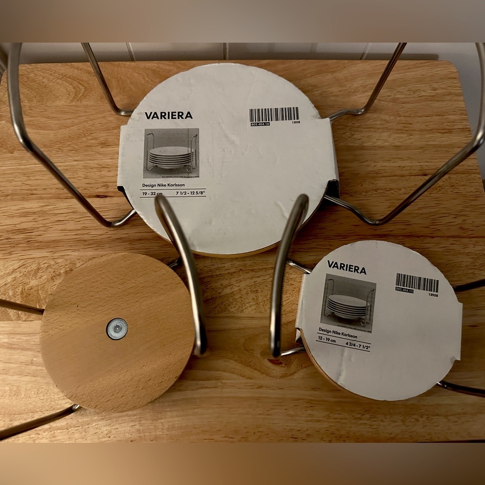 IKEA - VARIERA - Lot of 3 Adjustable Plate Holders